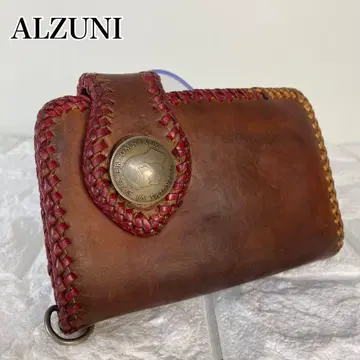 ALZUNI 알즈니 접이식 지갑 콘쵸 브라운 천연 가죽