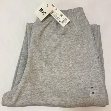 M 사이즈 새상품 03 GRAY 스웨트 와이드 팬츠 유니클로 C
