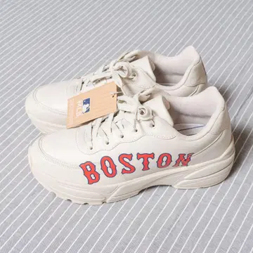 MLB BOSTON 스니커즈 크림색 28cm 미사용 새상품