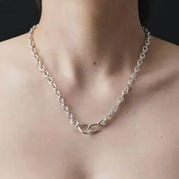 fauvirame Fern Chain Necklace Silver (L)
