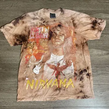 NIRVANA 커트 코베인 타이다이 티셔츠 L