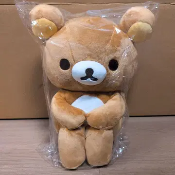 곁에 있어요 리락쿠마 봉제 인형 웅크려 앉기 비 온 뒤 맑음 리락쿠마