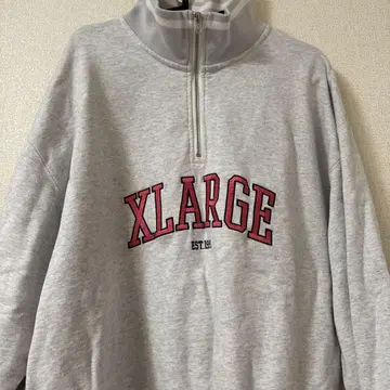 XLARGE 그레이 지퍼 트레이닝복