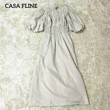 CASA FLINE 카사플라인 볼륨 슬리브 셔링 드레스