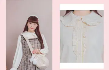 시마무라 아오키 미사코상 니나스 콜라보 가디건 블라우스 세트