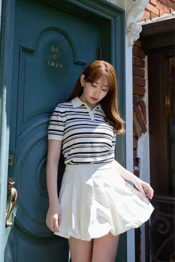 herlipto Bubble Cotton Mini Skirt