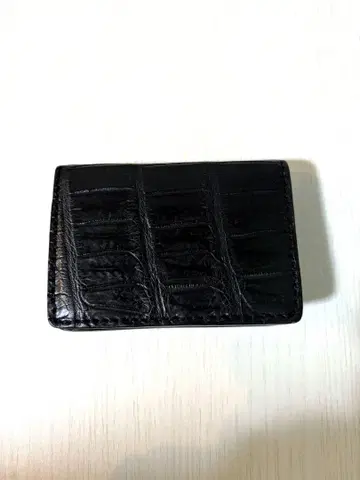 새상품급 SAAD 명함 케이스 명함지갑 크로커다일 엠보 블랙