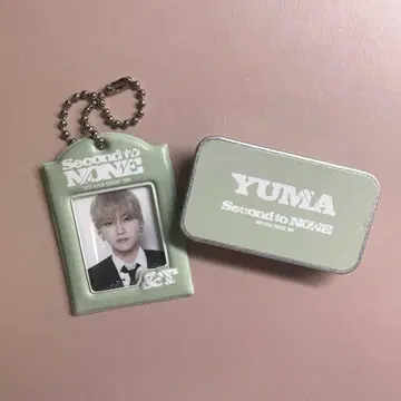 &team yuma 세카난 미니 사진 키링 캔 케이스 가챠