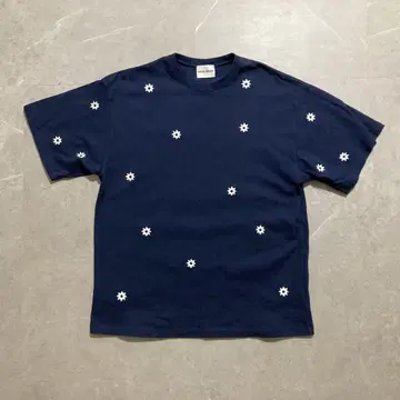NICK GEAR 플라워 티셔츠 M 사이즈 네이비