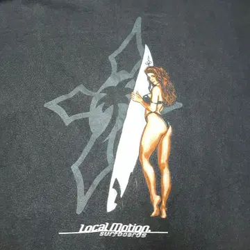 00s localmotion 티셔츠 백 프린트