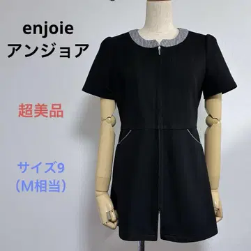 컨디션 최상 enjoie 앙조아 사무복 반팔 튜닉 사이즈 9 (M 상당)