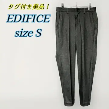 택 포함! EDIFICE wonder shape 테이퍼드 팬츠 그레이 S