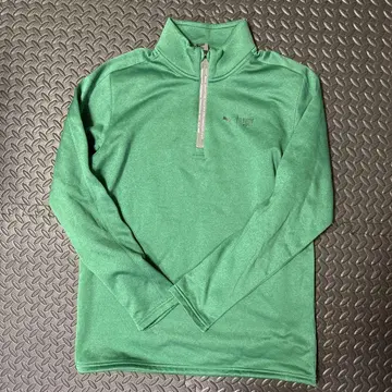 PUMA First Mile 그린 하프 지퍼 자켓