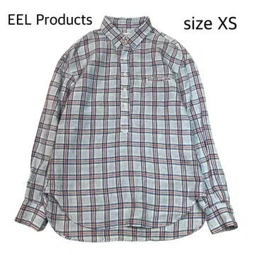 [ size XS ] EELProducts 체크 셔츠 린넨 풀오버