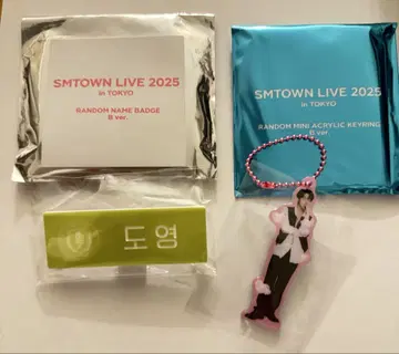 SMTOWN LIVE 2025 아크릴 키링 네임 배지 도영