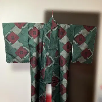 새상품급입니다! 순수 실크  기모노(이중 기모노)