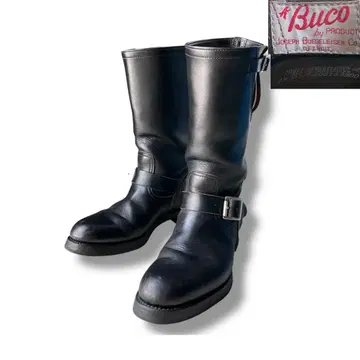 정가 20만 엔 BUCO 차심 호스 가죽 엔지니어 부츠 size 7.5