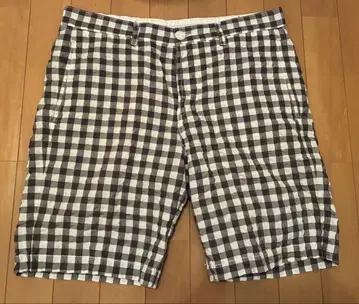Armani Exchange 체크 무늬 숏팬츠