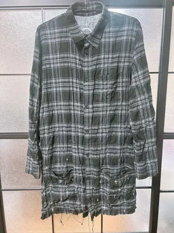 theGazettE 체크 롱 셔츠