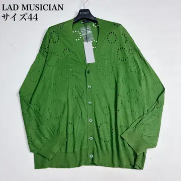 미사용 택 포함 LAD MUSICIAN 가디건 그린 펀칭