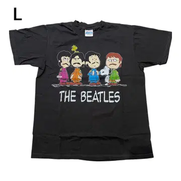 비틀즈x스누피 BEATLES SNOOPY 티셔츠 L 사이즈