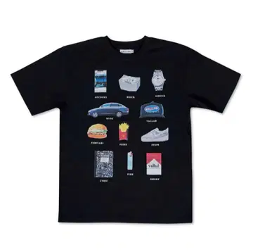 VALLAD ITEM TEE 블랙 L 사이즈 T셔츠