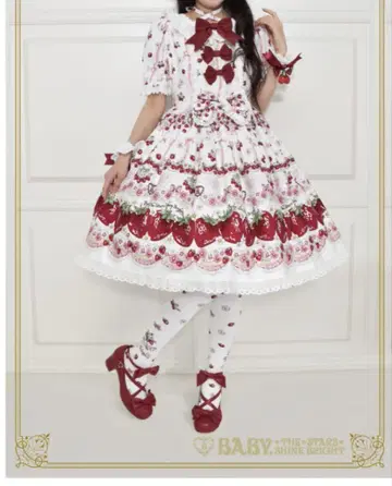 BABY juicystrawberrymemory 패턴 원피스 핑크