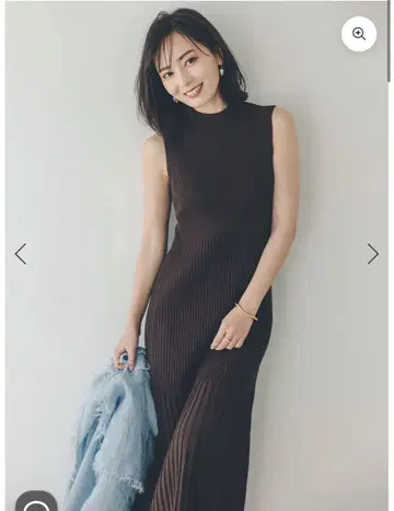 anuans 세미 머메이드 니트 원피스