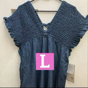시마무라 락스단티아 laxdantia 데님 셔링 살로펫 L