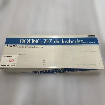 Boeing 747 1/100 스케일 모델 키트 일본항공