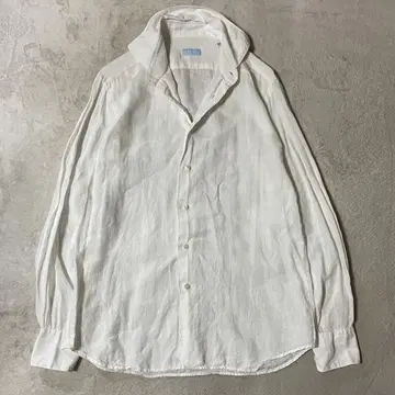 altea 알티아 린넨 드레스 셔츠 화이트 39 15 1/2 새상품급