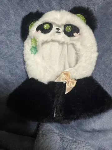 팬더 디자인 인형용 의상 판초