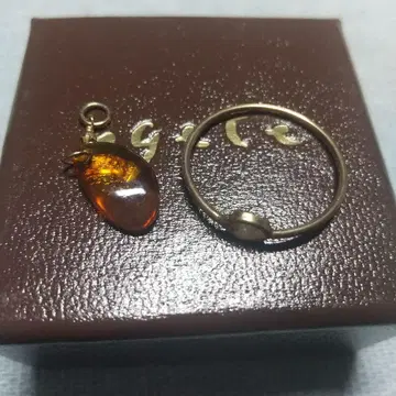 agete K10 반지 + K10 참 포함