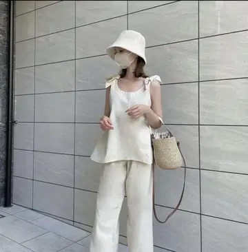 ACYM 아심 2way shoulder 린넨 셋업 린넨