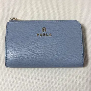 FURLA 파란색 가죽 지퍼 키케이스