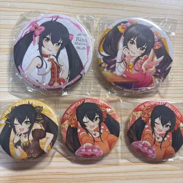 데레스테 신데렐라 걸즈 마토바 리사 캔뱃지 5종 세트