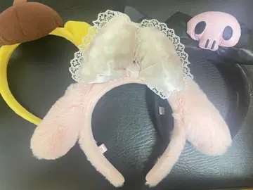 산리오 퓨로랜드 머리띠 마이멜로디 쿠로미 폼폼푸딩
