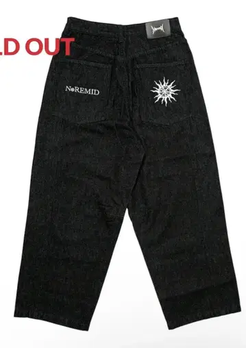 NOREMID RIGIT SUPER BAGGY DENIM -Black-
