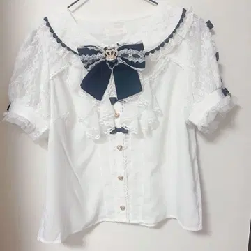 LIZLISA 사다리 레이스 리본 블라우스