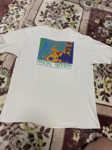 vintage 90s fractal art 티셔츠 프랙탈 아트