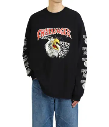 CHALLENGER L/S EAGLE HEAD TEE