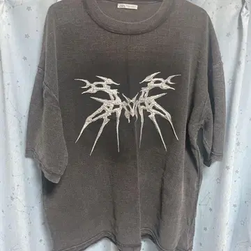 ZARA 다크 그레이 오버 사이즈 T셔츠 XL