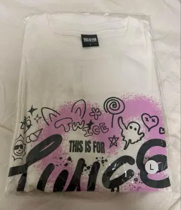 TWICE 티셔츠 화이트 L 사이즈