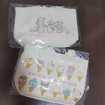 산리오 카페 웨건 런치 토트백 산리오 카페 한정