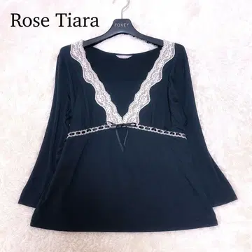 Rose Tiara 레이스 상의 빅 사이즈 44
