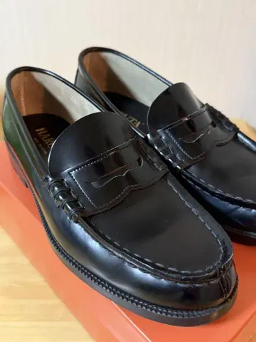 [천연 가죽] HARUTA 로퍼 26.5cm 3E 906 블랙