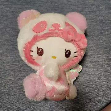 헬로키티 팬더 후드 봉제 인형