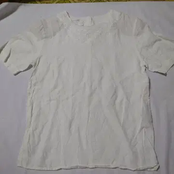 TALBOTS 아이리쉬 린넨 반팔 셔츠 화이트 새상품급