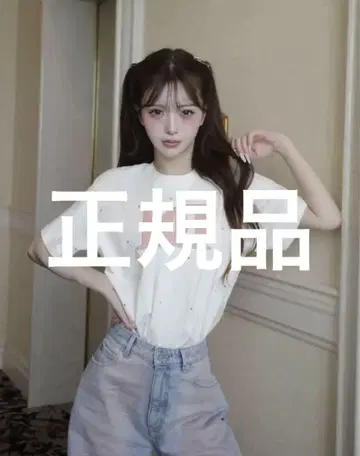 darich 퀼팅 아플리케 비쥬 T셔츠