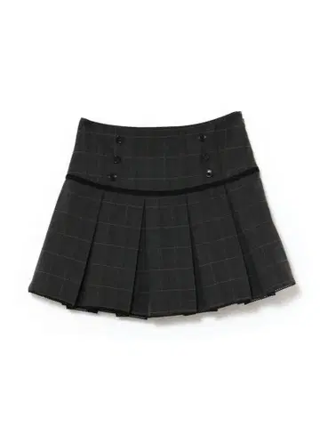 andmary Miu pleats skirt gray